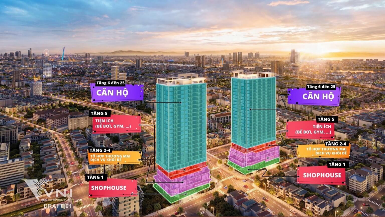mặt bằng dự án sun costa residence vương thừa vũ đà nẵng