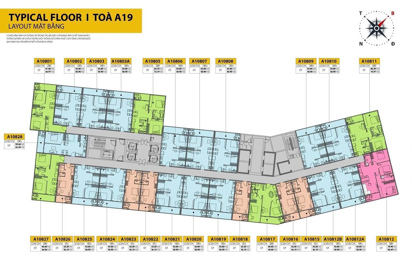 mặt bằng dự án sun cora tower đà nẵng